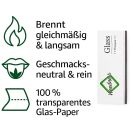 Glas/Transparent Long Paper Box + 100 Aktivkohlefilter
