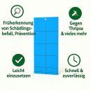 Blautafel gegen Thripse 10x25 cm 10 Stück – Klebefallen für Thripse