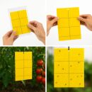 Gelbtafel gegen Schädlinge 10x25 cm 10 Stück – Klebefallen für Fliegen