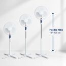 Airontek Stand-Ventilator mit Schwenkfunktion 45 Watt 3-Stufig – Umluftventilator Growroom