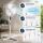 Airontek Stand-Ventilator mit Schwenkfunktion 45 Watt 3-Stufig – Umluftventilator Growroom