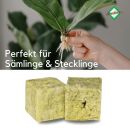 rock wool cubes 7.5 x 7.5 x 6.5 cm with small hole 384 pcs.