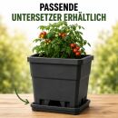 Blumentopf ECKIG 3 Liter 15x15x23 cm – Eckiger Pflanztopf Grow