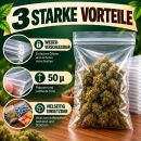 100 x Baggys 12 mal 12 cm – Druckverschlussbeutel