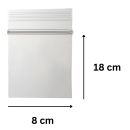 100 x Baggys 8 mal 18 cm – Druckverschlussbeutel...