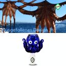 Bong glass head Octopus in 3-piece set
