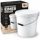 Eimer mit Deckel 18 Liter Weiß –...