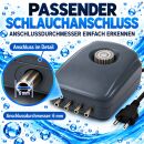 Grow Luftpumpe 360 L/h – Aquarienluftpumpe Grow