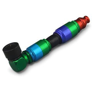 Coloured Metall-Pfeife 10 cm