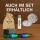 Colored Metal Pipe 10 cm – 3-Piece Set