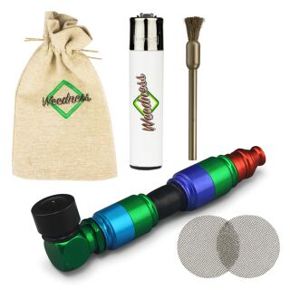 Colored Metal Pipe 10 cm – 5-Piece Set