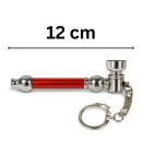 Metal Pipe with Keychain 12 cm – 3-Piece Set