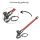 Metall Pfeife mit Schlüsselanhänger 12 cm – 5-teiliges Set