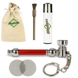 Metal Pipe with Keychain 7 cm – 5-Piece Set