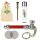 Metal Pipe with Keychain 7 cm – 5-Piece Set