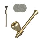Mushroom Metall-Pfeife 9 cm – 3-teiliges Set