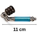 Angled Screw Pipe 10 cm Metal Plastic – 3-Piece Set