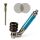 Angled Screw Pipe 10 cm Metal Plastic – 3-Piece Set