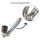Schraub-Pfeife Schräg 10 cm Metall Kunststoff – 5-teiliges Set