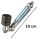 Schraub-Pfeife Schräg 10 cm Metall Kunststoff – 5-teiliges Set