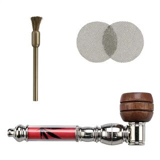 Screw Pipe 12 cm Metal Plastic Wood – 3-Piece Set