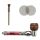Screw Pipe 12 cm Metal Plastic Wood – 3-Piece Set