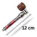 Screw Pipe 12 cm Metal Plastic Wood – 4-Piece Set