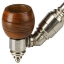 Angled Screw Pipe 13 cm Metal Wood – 5-Piece Set