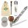 Angled Screw Pipe 13 cm Metal Wood – 5-Piece Set