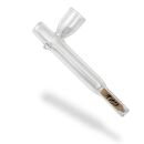 Glass Pipe with Activated Carbon Filter - 2-Piece Set - Glass Smoking Pipe Set