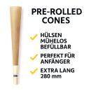 Vorgedrehte Joint Hülsen 1 x 280 mm – Leere Paper Hülsen
