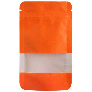 Kraft-Papier-Beutel Orange 50 Stück 14 x 8,5 cm – Geruchsdichte Beutel Klein