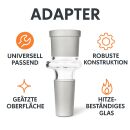 Glass Adapter Extension 18.8 mm Top 14.5 mm Bottom – Bong Adapter Reducer