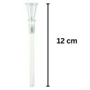Glass Chillum Funnel 12.5 mm Joint 12 cm – Bong Replacement Funnel