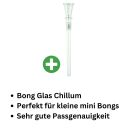 Glas Chillum Trichter 12,5 mm Schliff 6 cm – Bong Ersatzteil Trichter
