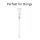 Glas Chillum Trichter 12,5 mm Schliff 6 cm – Bong Ersatzteil Trichter