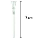Glas Chillum Trichter 12,5 mm Schliff 7 cm – Bong Ersatzteil Trichter
