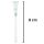 Glas Chillum Trichter 12,5 mm Schliff 9 cm – Bong Ersatzteil Trichter