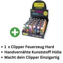 1x Clipper Silikon Hülle Hard Life – Feuerzeug...