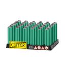 Clipper Feuerzeug Metall Hülle Micro Electric Green