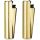 1x Clipper Metall Hülle Micro Gold – Feuerzeug Schutzhülle