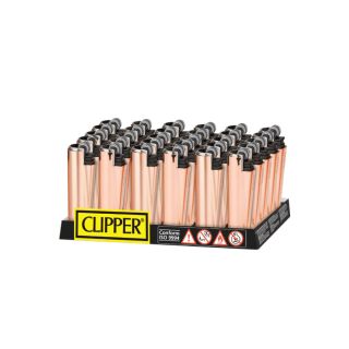 Clipper Feuerzeug Metall Hülle Micro Rose Gold