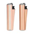 1x Clipper Metal Case Micro Rose Gold – Lighter Protective Sleeve
