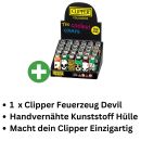 1x Clipper Silicone Case Devil Skulls – Lighter Protective Sleeve