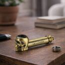 Metal Skull Pipe 8.5cm - 3-Piece Set