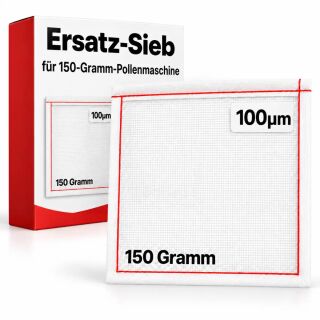 Ersatz-Sieb für Pollenmaschine – 100 µm feinmaschig für 150 Gramm Maschine