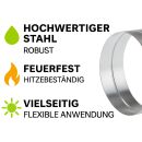 Verbindungs Flansch 200 mm Metall - Lüftungssystem Verbinder
