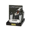 1 x Clipper Feuerzeug Black & Silver Spezial Edition