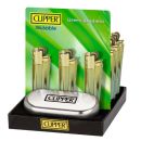 Clipper Feuerzeug Metall Green Gradient