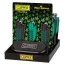Clipper Feuerzeug Metall Mini Leaves